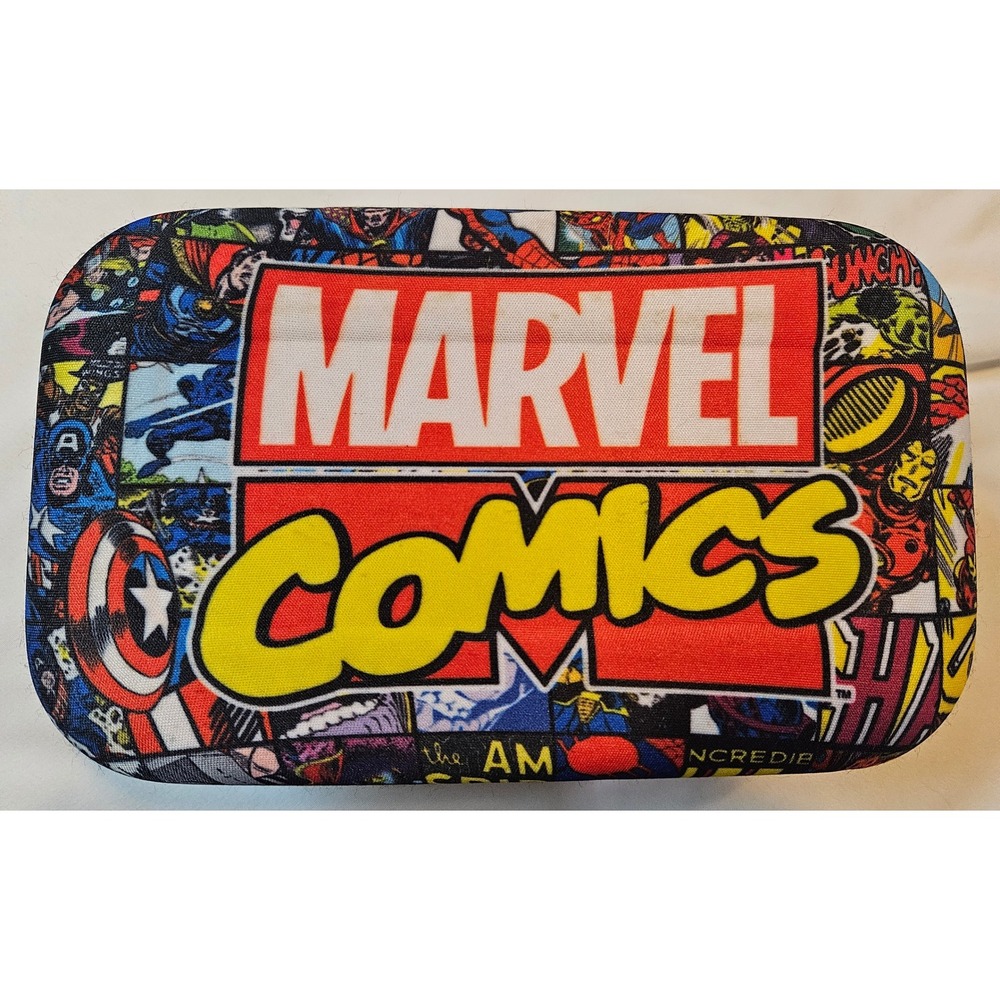 Marvel Comics Hard Shell Cosmetic Pencil Collectible Zipper Case Superhero Pouch